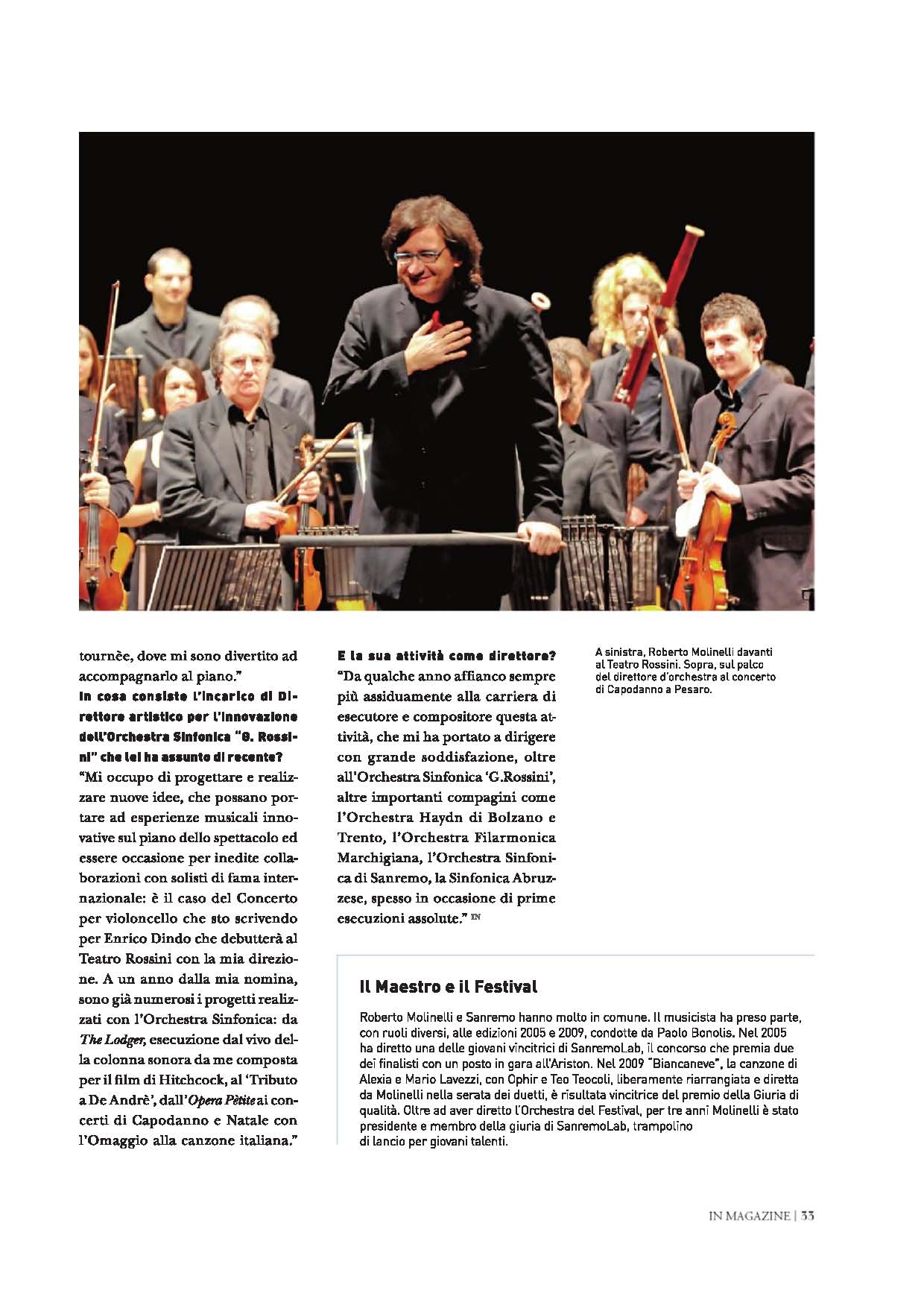 IN Magazine intervista Roberto Molinelli